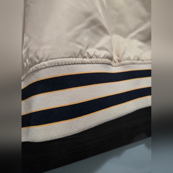 Levi’s After School Tan Jacket Medium Oversize Varsity Baseball Jacket - Picture 7 of 11